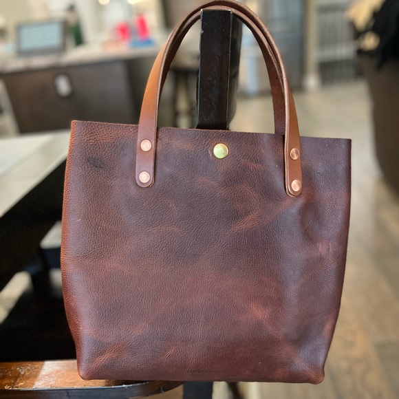 (SOLD) KMM & Co Mini Tote in Tan Kodiak - Picture 13 of 13